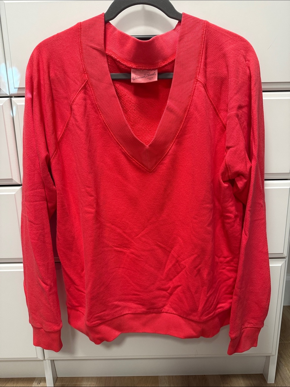 Universal Thread Bold Red V-Neck Sweater NWOT